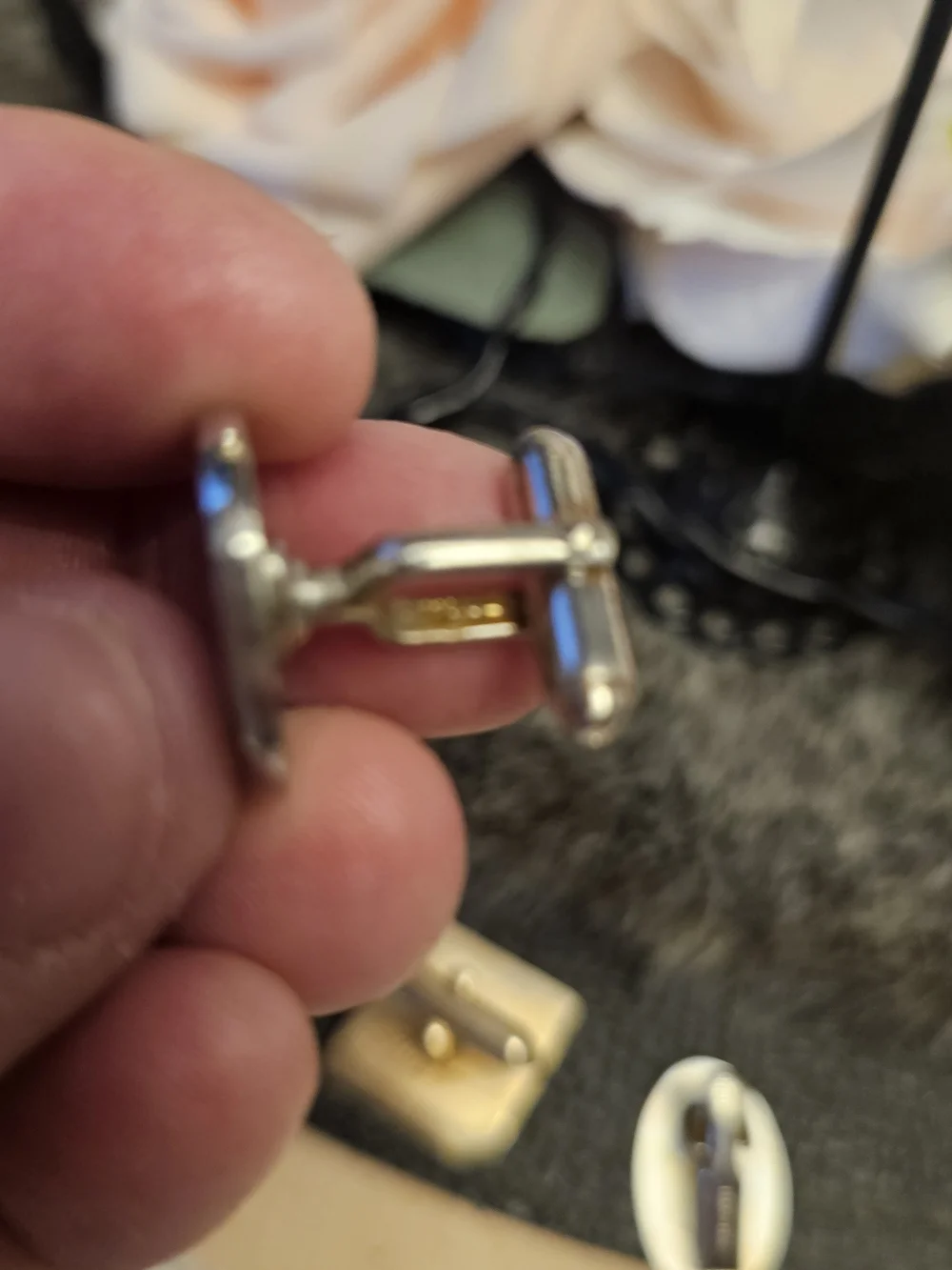 VINTAGE Silver Cufflinks Set - Silver Tone Anson And More